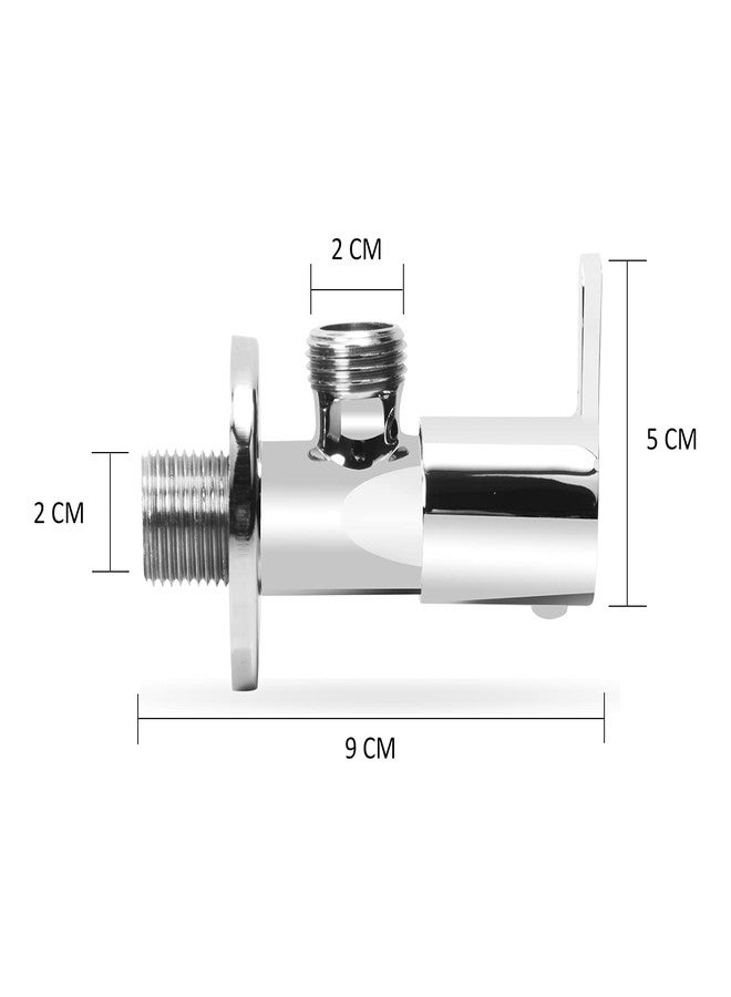 Parryware صمام زاوية باريوير كيوت T9880A1 مع شفة جدارية (طلاء كروم) - Image 3